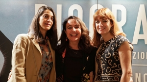 Donatella Finocchiaro, Bernadette Wegenstein and Chiara Boschiero