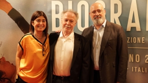 Emanuela Ceddia, Nicolas Philibert and Stefano Bonaccini, Pop Up Cinema Medica