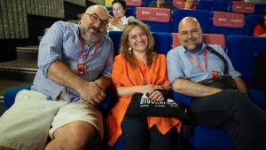 Massimo Benvegnù, Chiara Liberti e Massimo Mezzetti, Cinema Arlecchino